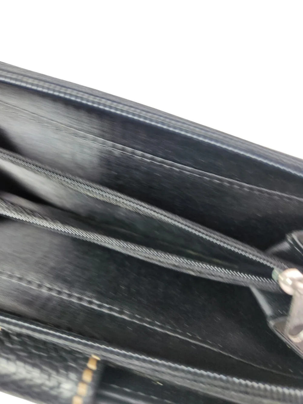 Black Genuine Leather Wallet Organizer Snap Closure Bifold Clutch Classic Style